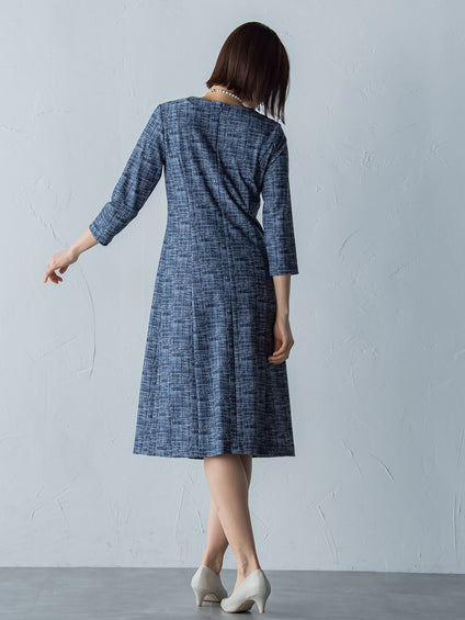 ハイテンションツィードプリントワンピース