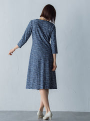 ハイテンションツィードプリントワンピース