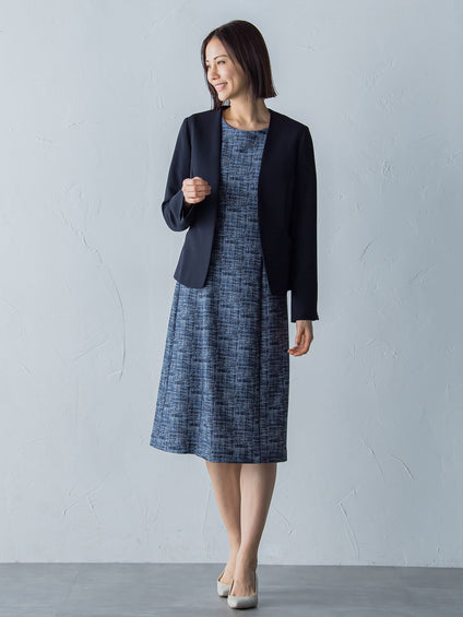 ハイテンションツィードプリントワンピース