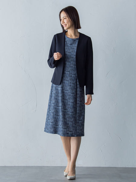 ハイテンションツィードプリントワンピース