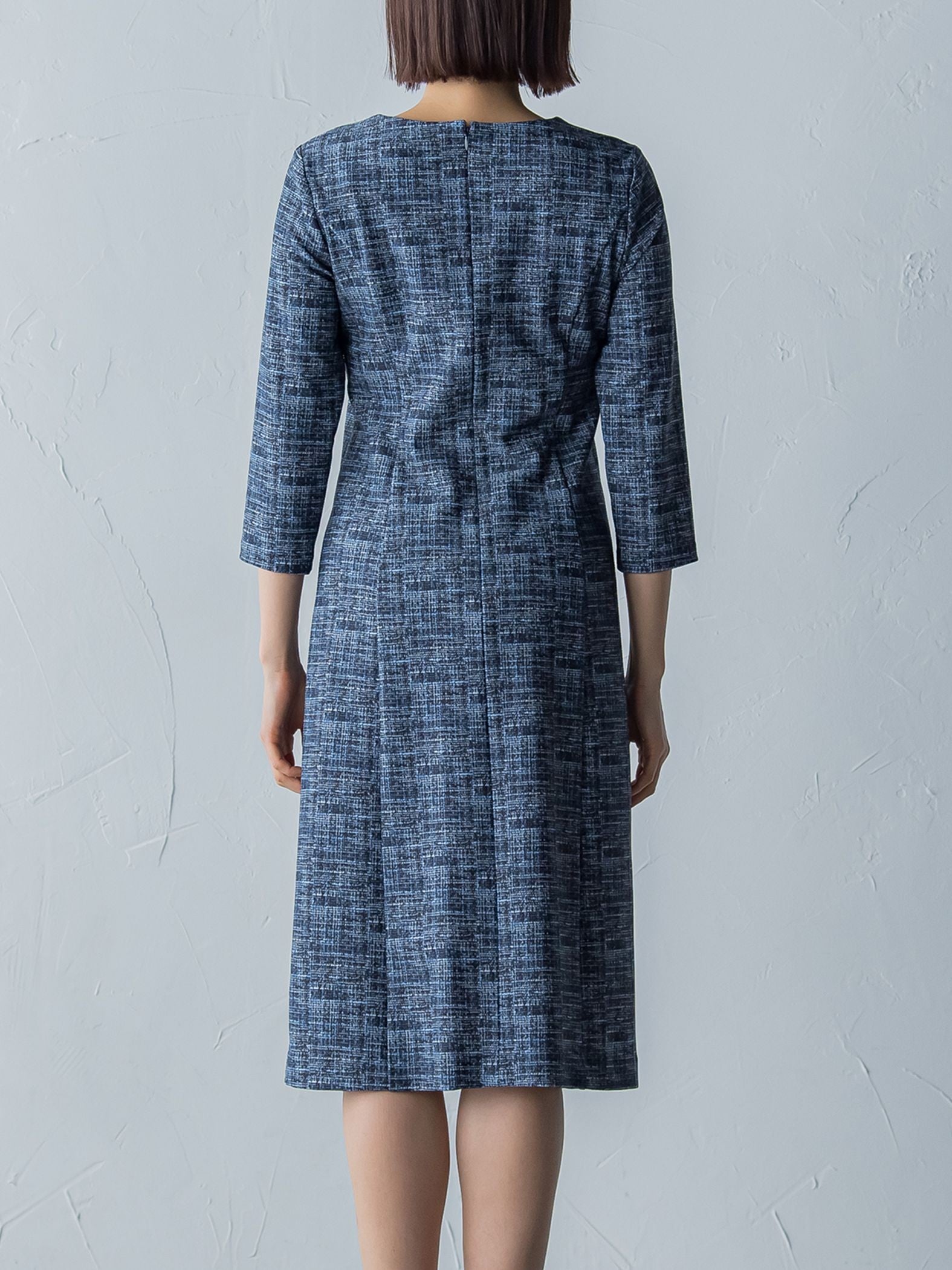 ハイテンションツィードプリントワンピース