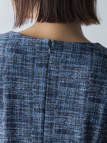 ハイテンションツィードプリントワンピース