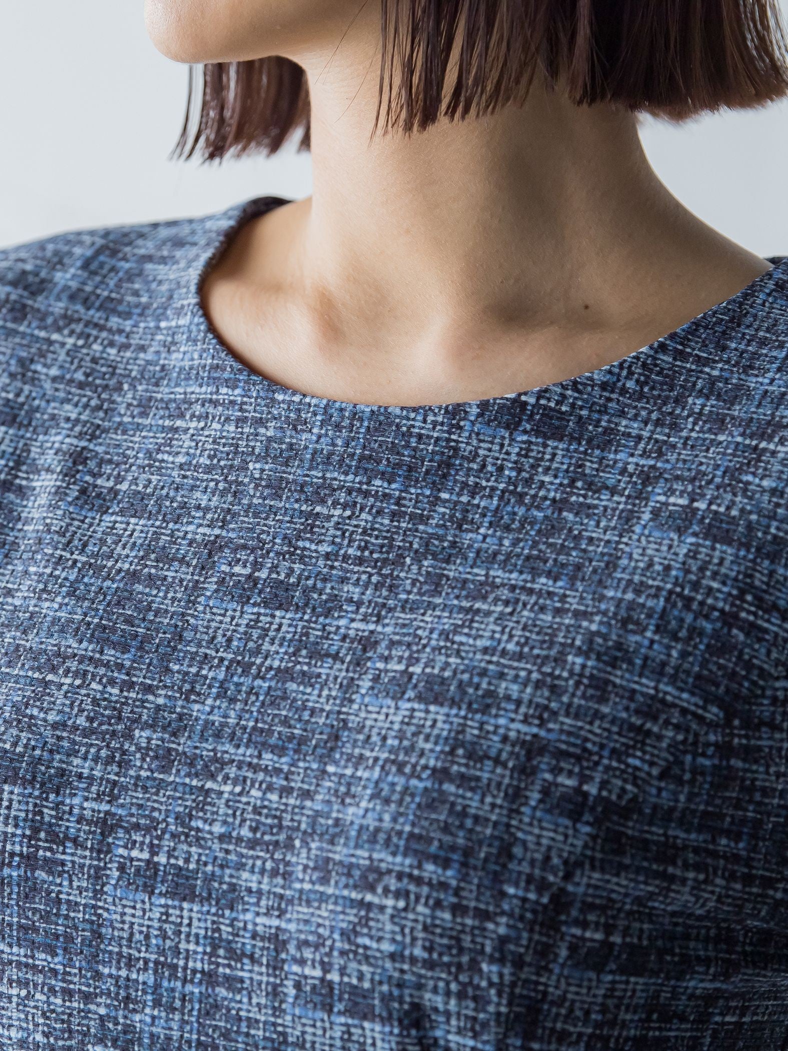 ハイテンションツィードプリントワンピース