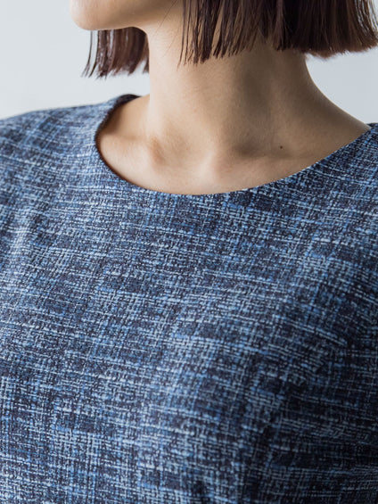 ハイテンションツィードプリントワンピース