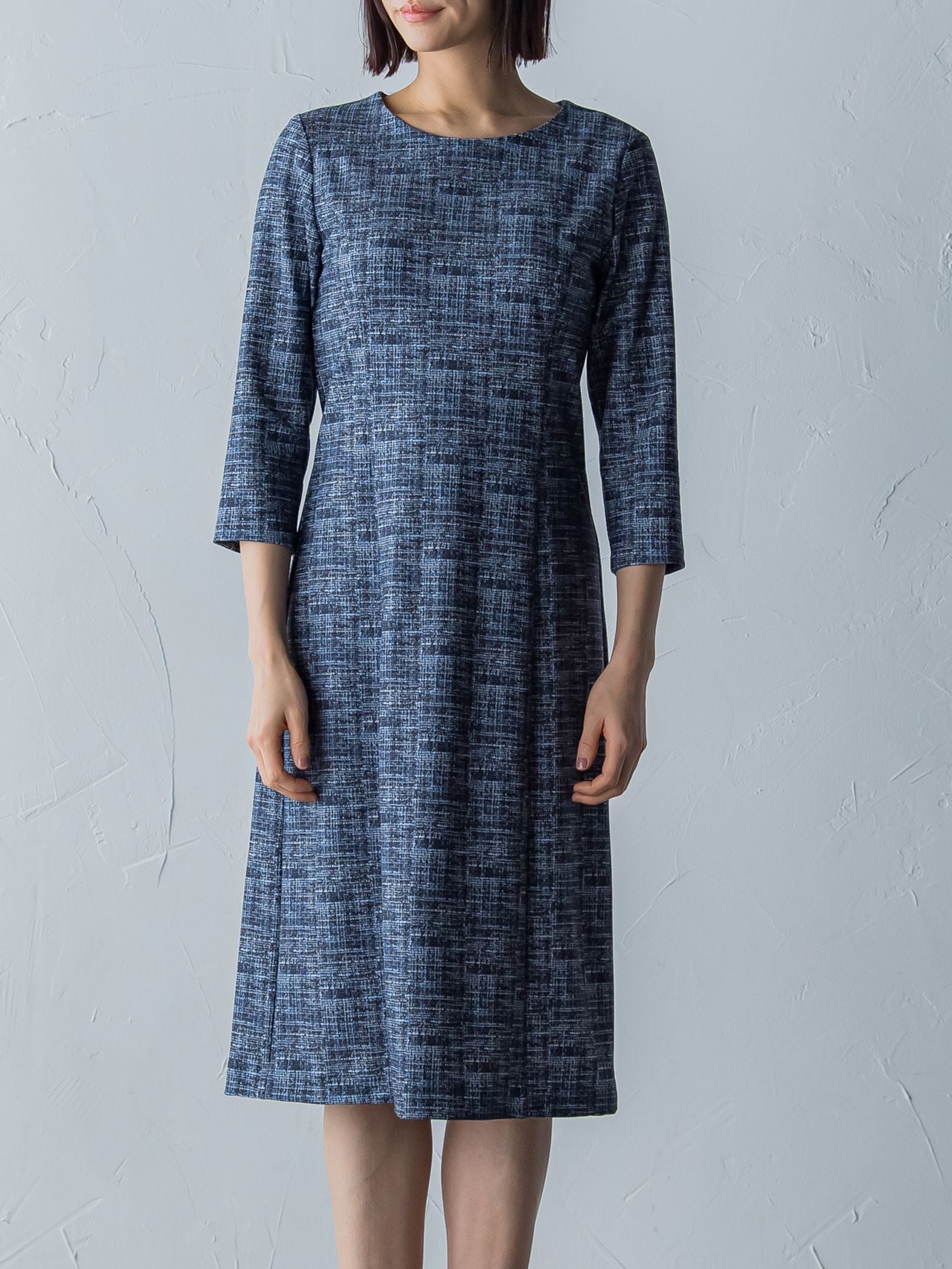 ハイテンションツィードプリントワンピース