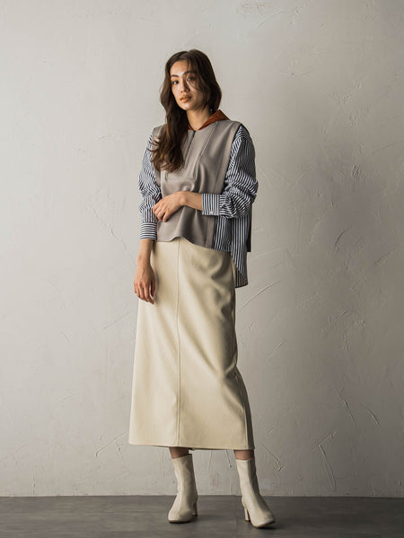 ジョーゼットダンボールAラインスカート≪セットアップ対応/洗濯機で洗える≫