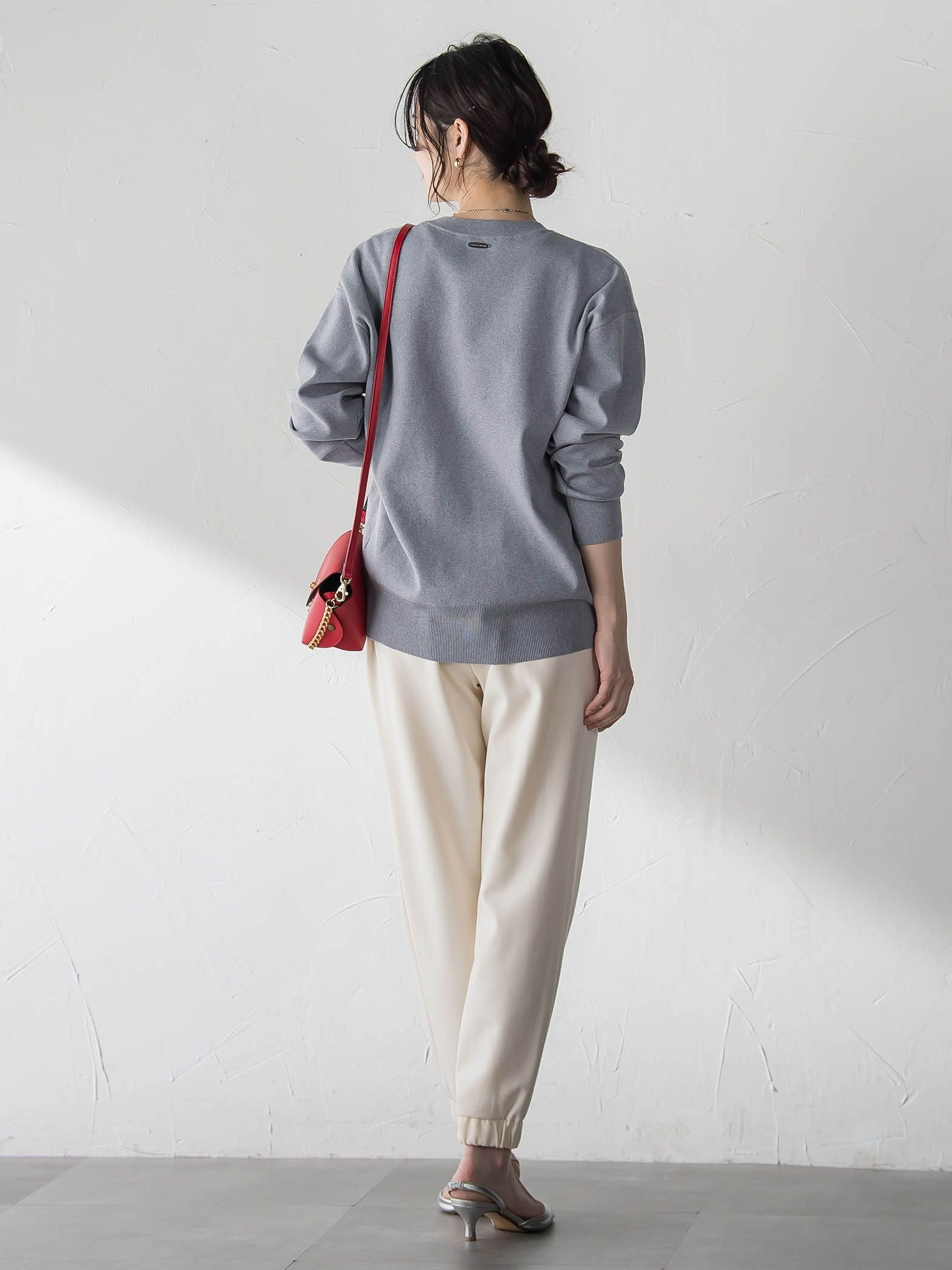 【WEB限定】お肌にやさしいファスナーニット≪手洗い≫