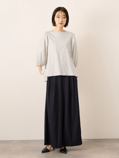 《予約》【機能するミニマル服】切替プルオーバー《接触冷感》