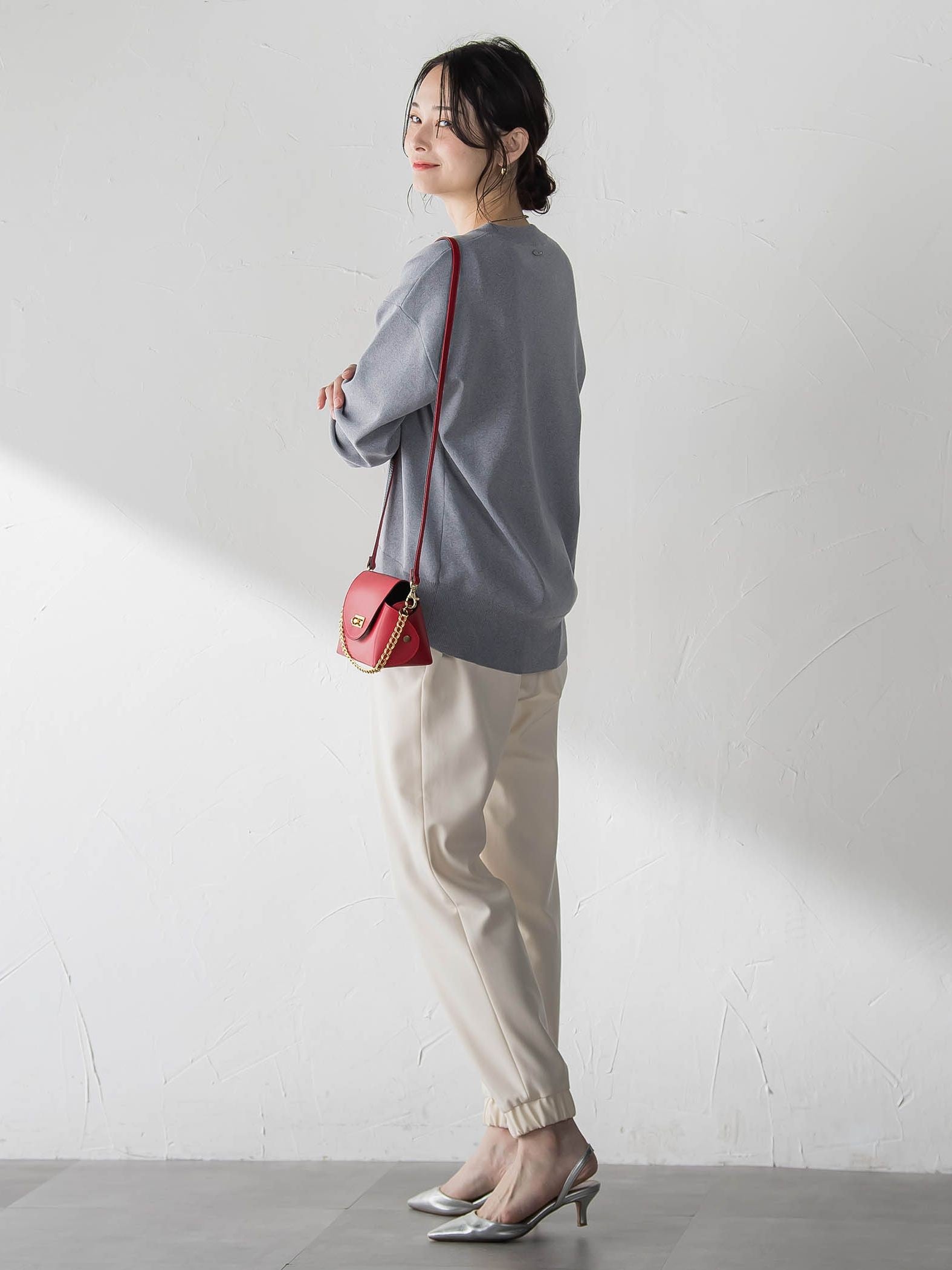 【WEB限定】お肌にやさしいファスナーニット≪手洗い≫