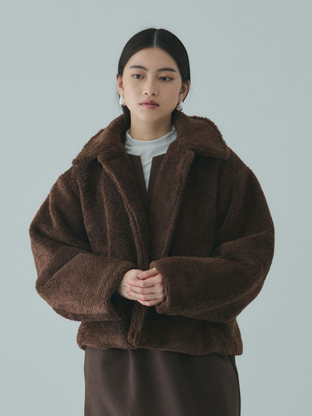 ボアコクーンスリーブブルゾン