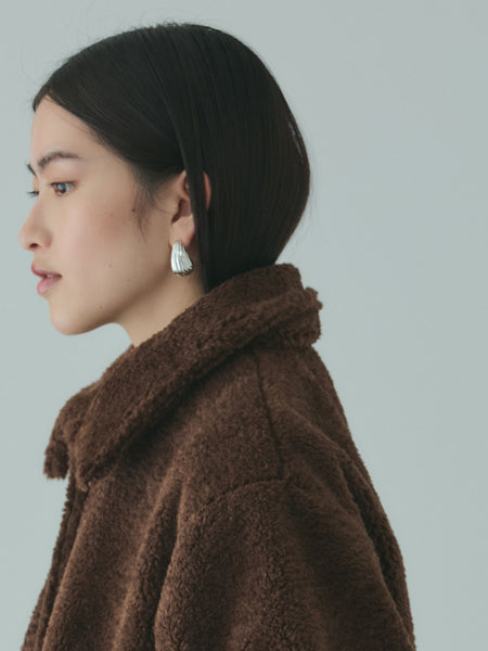 ボアコクーンスリーブブルゾン