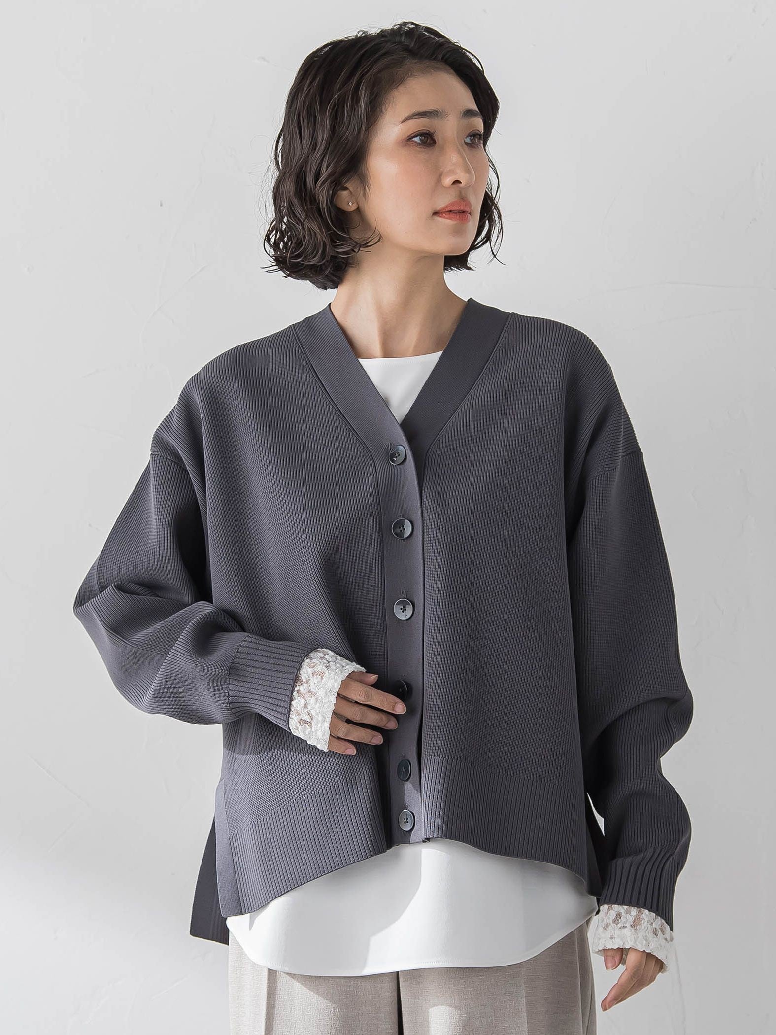 【WEB限定カラーあり】スポンディッシュニットカーディガン