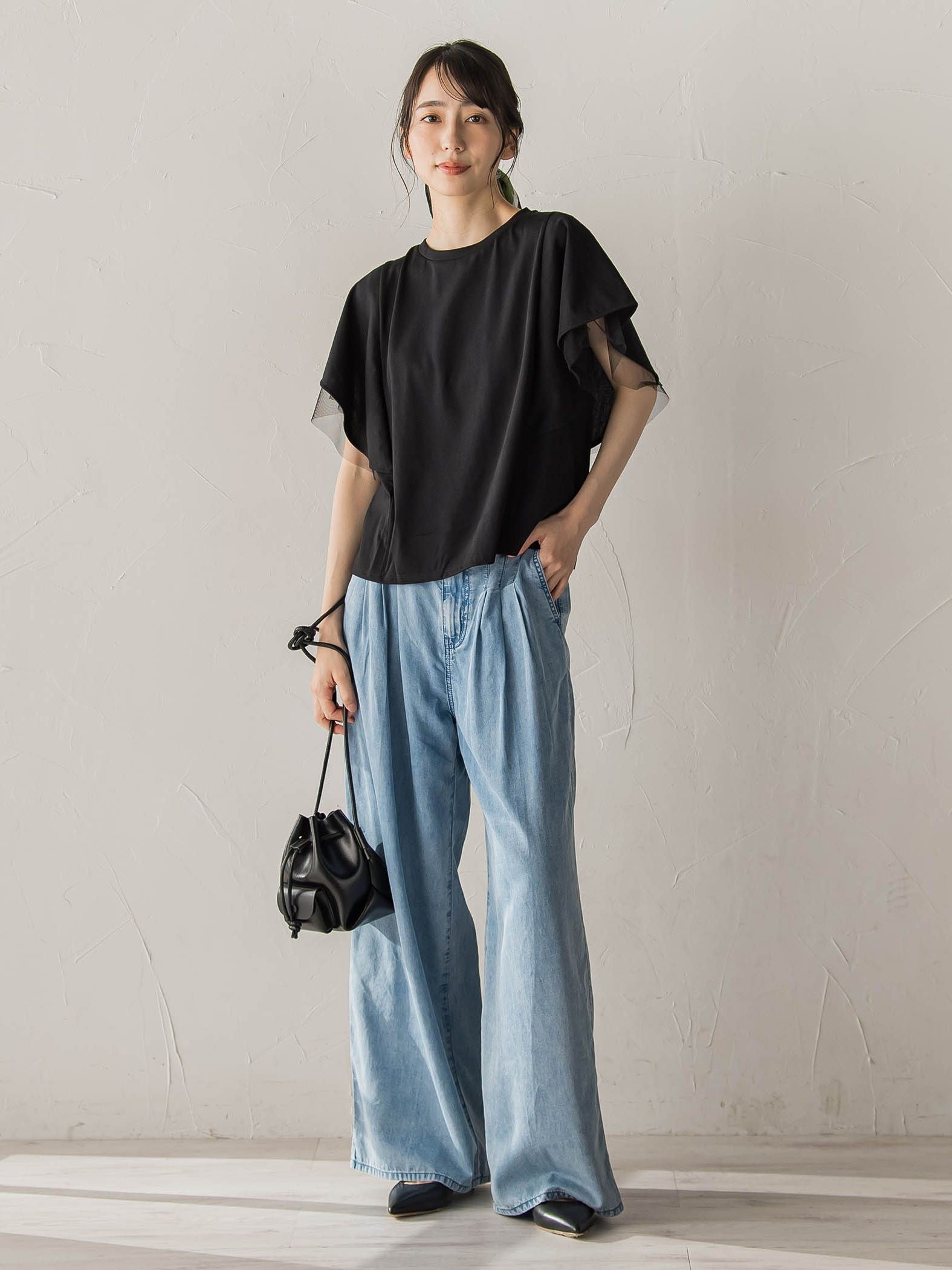 Air DENIM ワイドパンツ