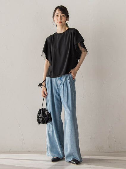 Air DENIM ワイドパンツ