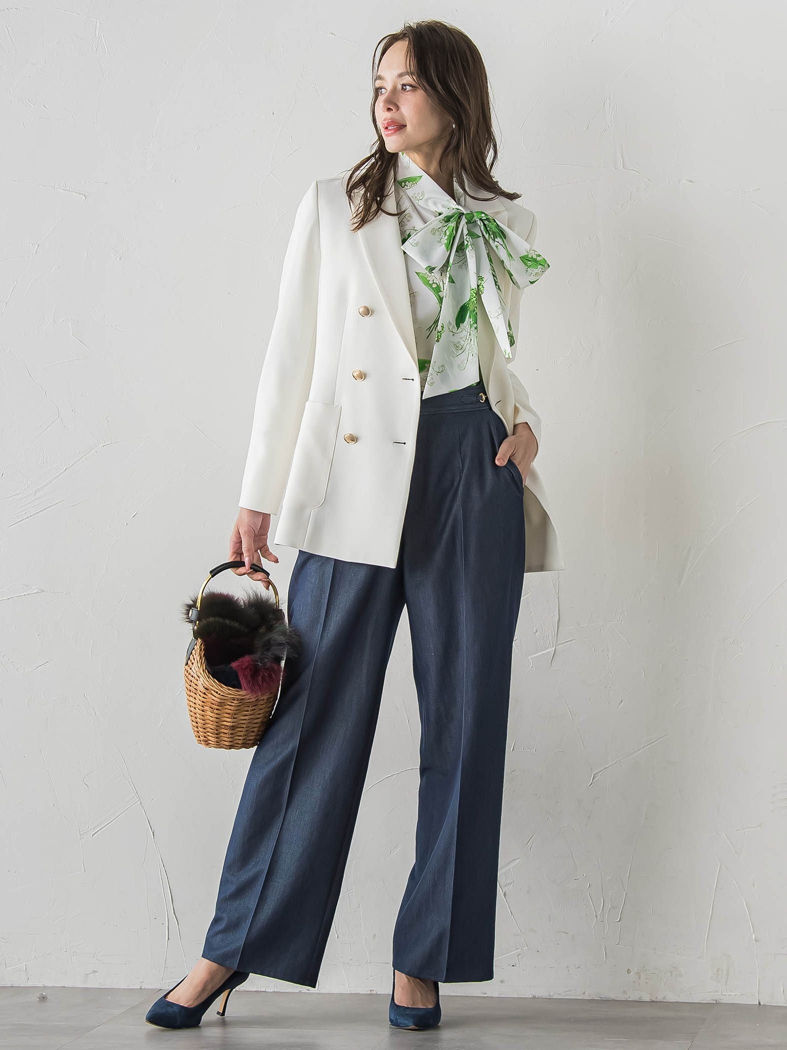 スズランプリントブラウス