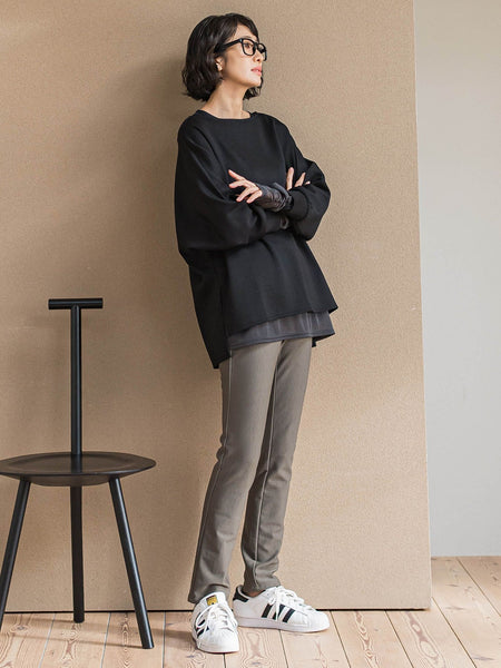 【WEB限定】”楽暖”裏起毛ハイテンションパンツ≪洗濯機で洗える≫