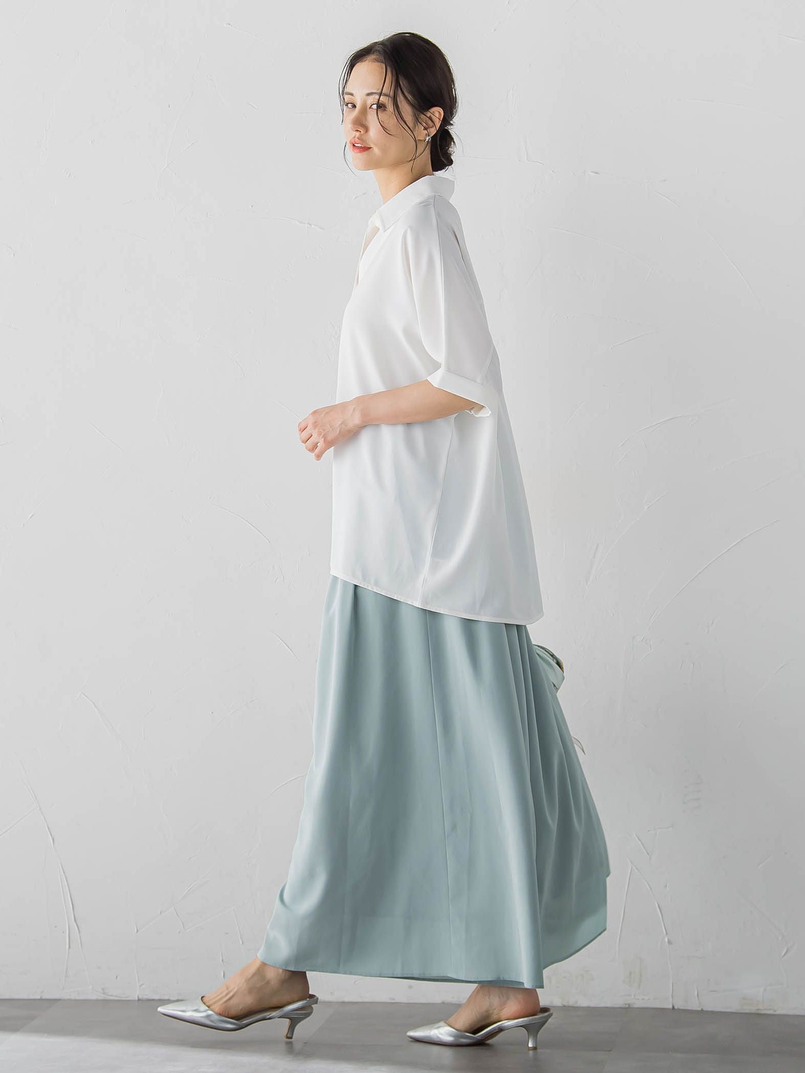 【WEB限定】クールアップブラウス≪セット着用可≫
