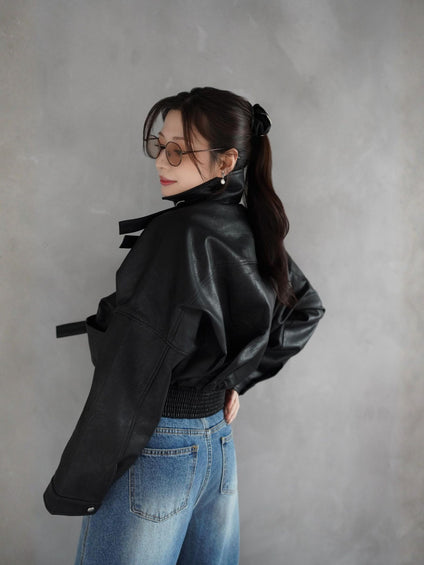 Volume Leather Jacket