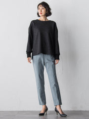 【大きいサイズ】メルトンニットドッキングカットソー