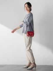 【WEB限定】お肌にやさしいファスナーニット≪手洗い≫