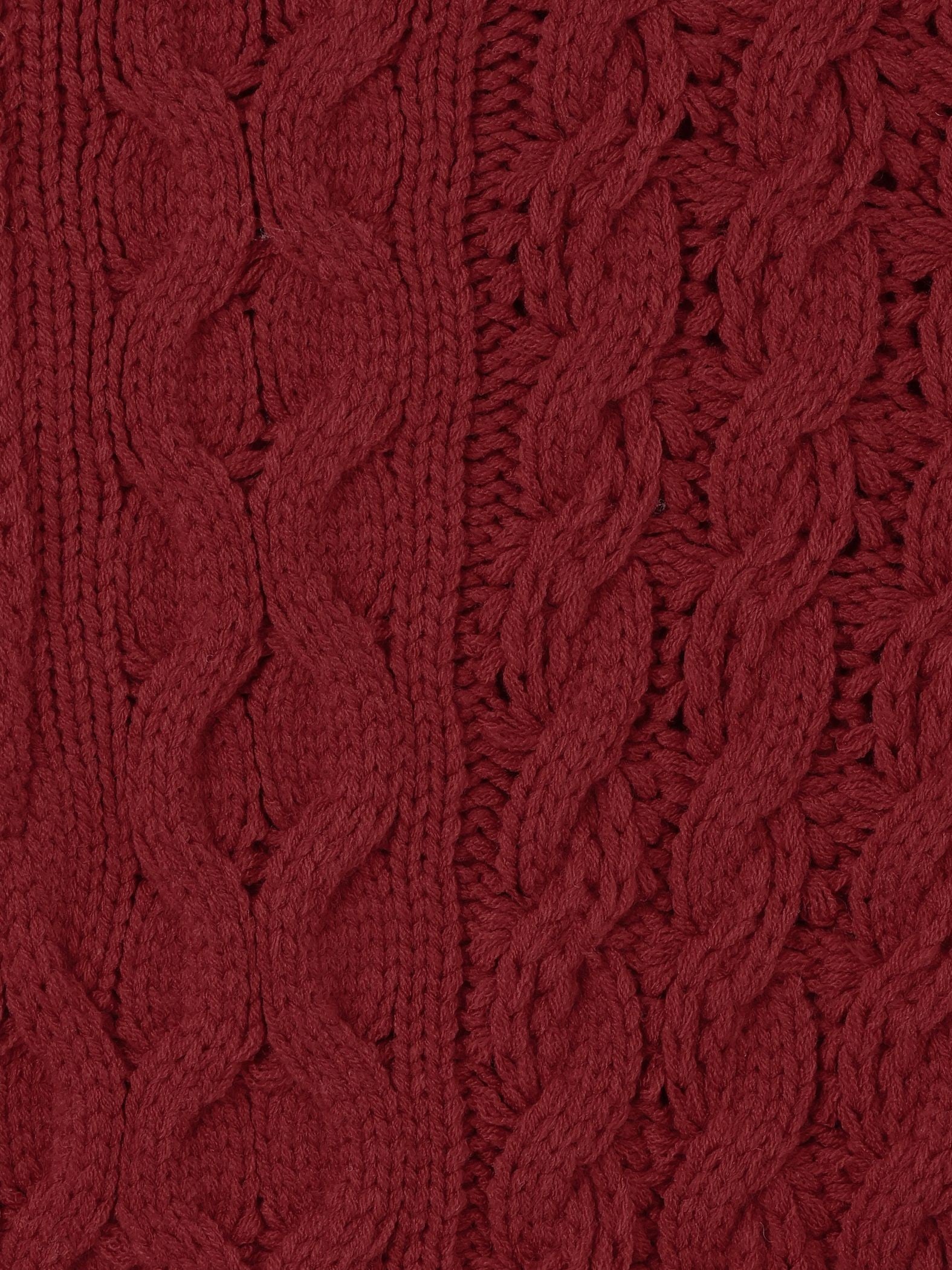 バルキーケーブルハーフジップニット≪手洗い可能≫