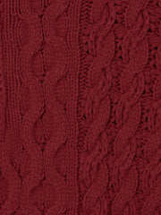 バルキーケーブルハーフジップニット≪手洗い可能≫