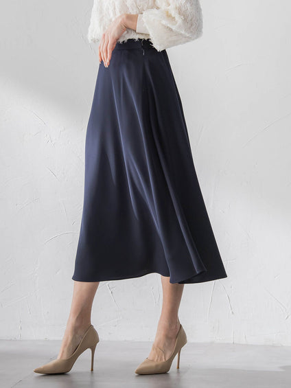 ダブルサテンスカート
