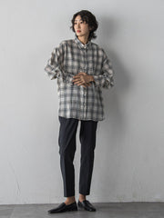 【WEB限定】“さっと着てオシャレ”シアーチェックシャツ