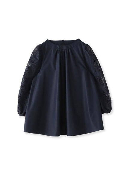 袖レースブラウス