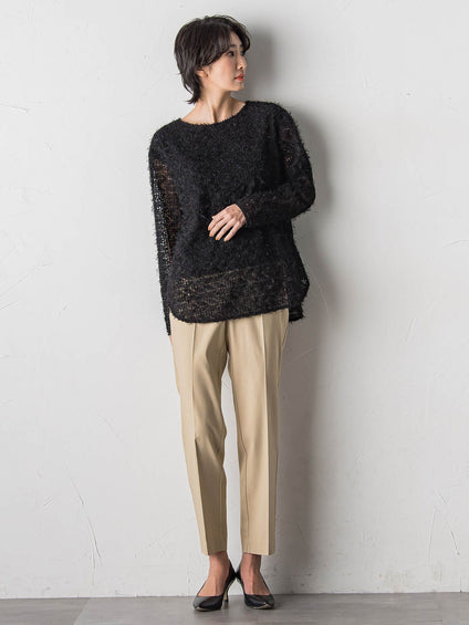 【大きいサイズ】ハイパワーストレッチテーパードパンツ