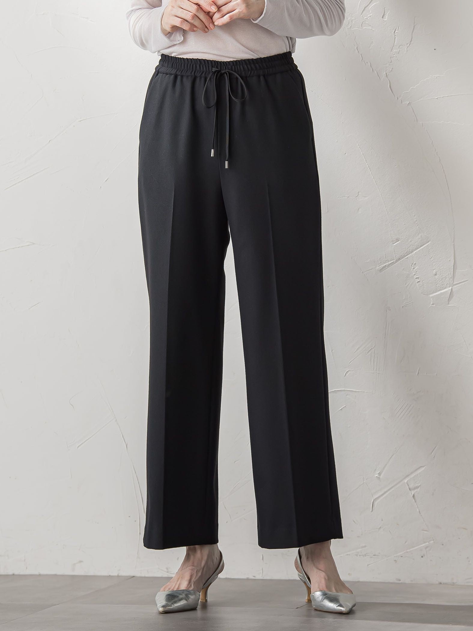 【biyori】ピクシエスタワイドパンツ≪洗濯機で洗える≫