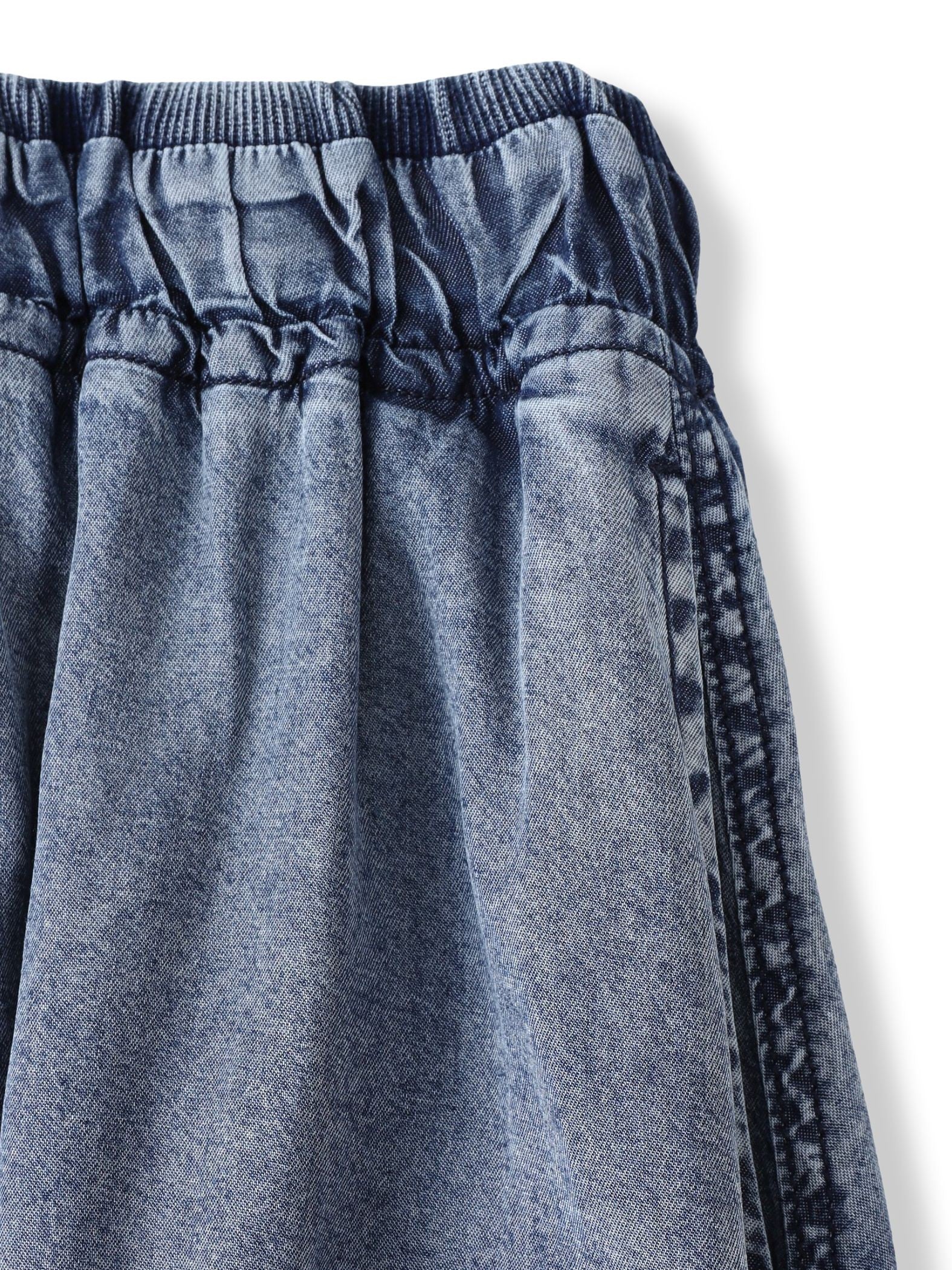 ゆれるデニムサークルスカート