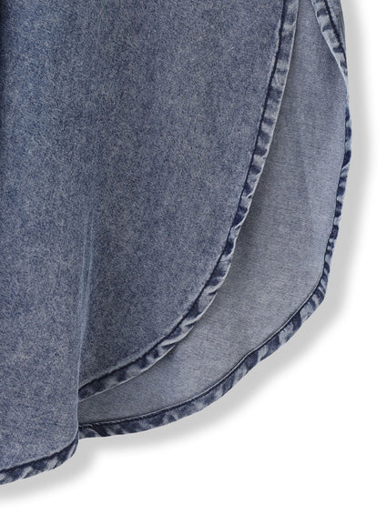 ゆれるデニムサークルスカート