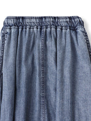 ゆれるデニムサークルスカート