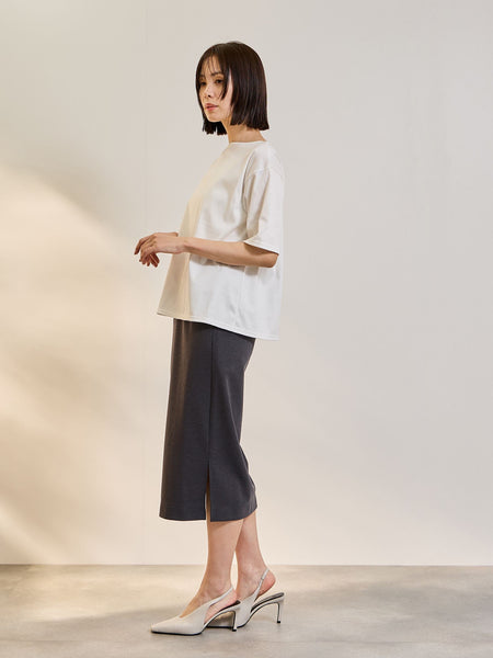 《予約》【連休。涼。軽やかに。】ボートネックT《汗じみ軽減 / 接触冷感》