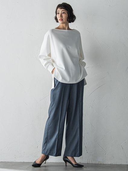 【WEB限定】”もっちり素材”ダンボールドルマンプルオーバー≪手洗い可能≫