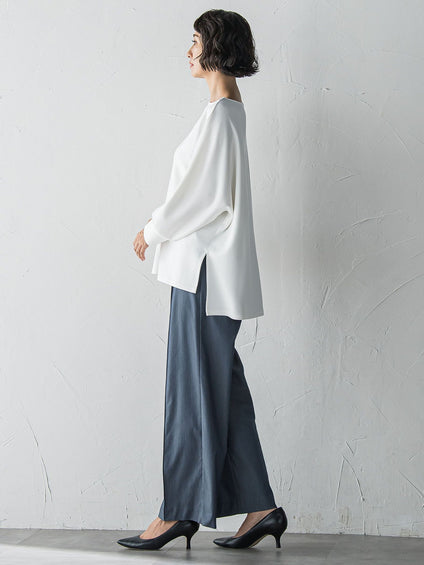 【WEB限定】”もっちり素材”ダンボールドルマンプルオーバー≪手洗い可能≫