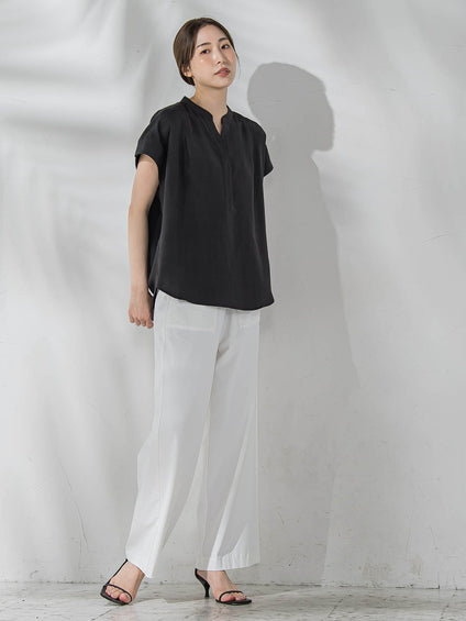 【WEB限定】ハイテンションワイドパンツ≪洗濯機で洗える≫