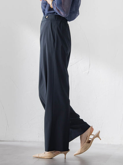 美シルエットワイドパンツ