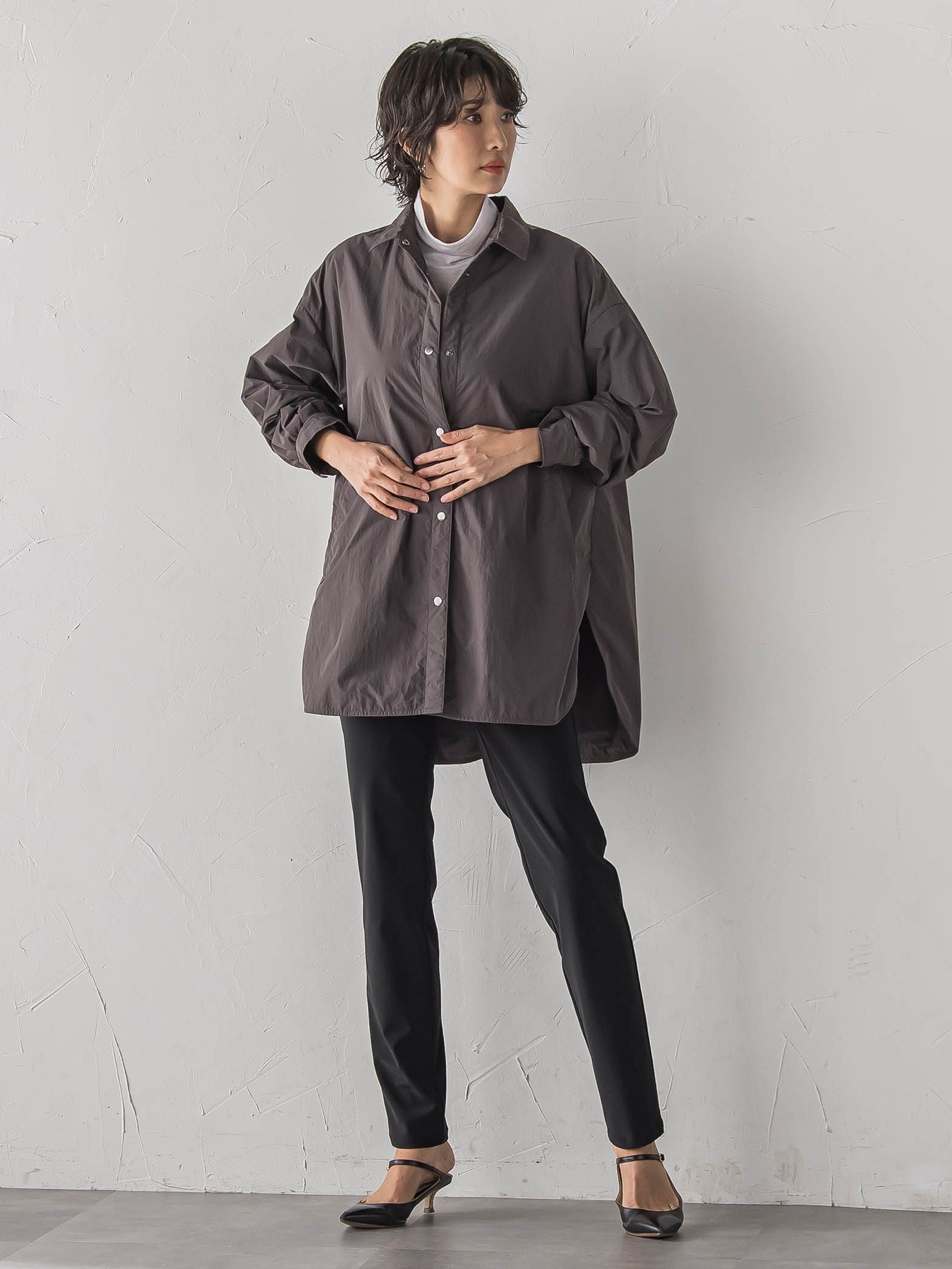 【大きいサイズ/受注会限定】カシミヤシルクシアージャージカットソー