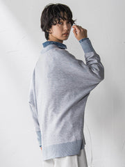 【新色追加】今日の気分で着回せるリバーシブルニット≪手洗い可能≫