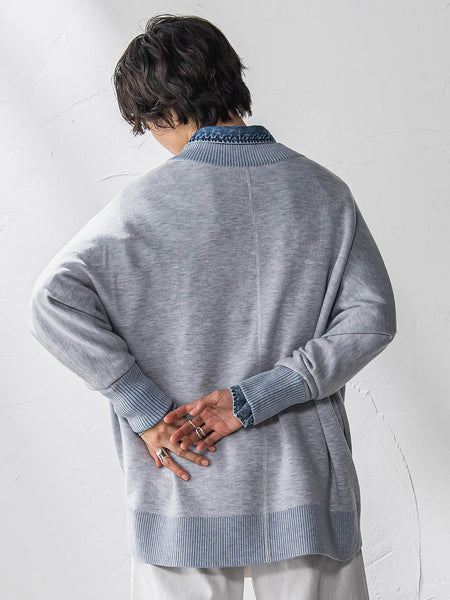 【新色追加】今日の気分で着回せるリバーシブルニット≪手洗い可能≫