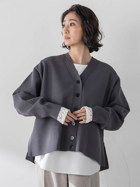 【WEB限定カラーあり】スポンディッシュニットカーディガン