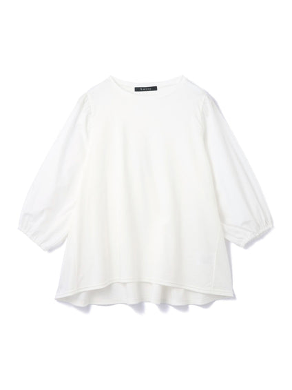 《予約》【機能するミニマル服】切替プルオーバー《接触冷感》