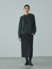 ソフトニットメルトンIラインスカート≪手洗い可能≫