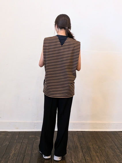 《予約販売》crew neck vest　【日本製】