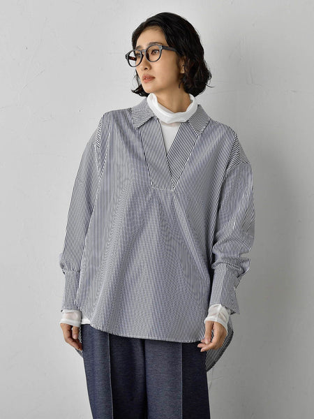 シアー切り替えカットソー