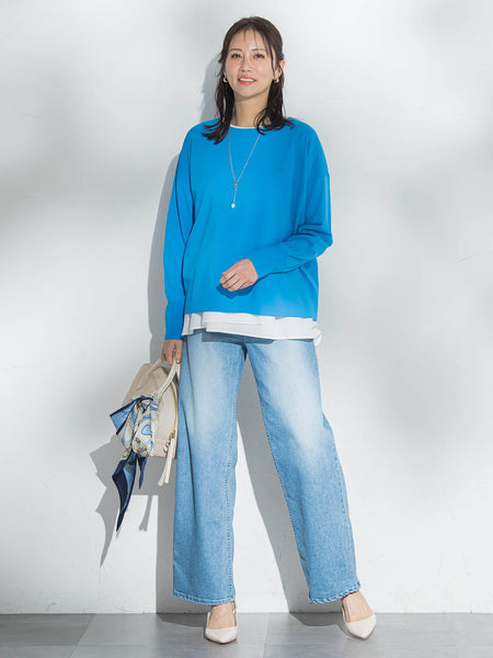 バックボタンデザインニット