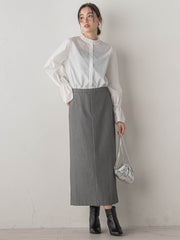 裏起毛タイトスカート≪手洗い可能≫