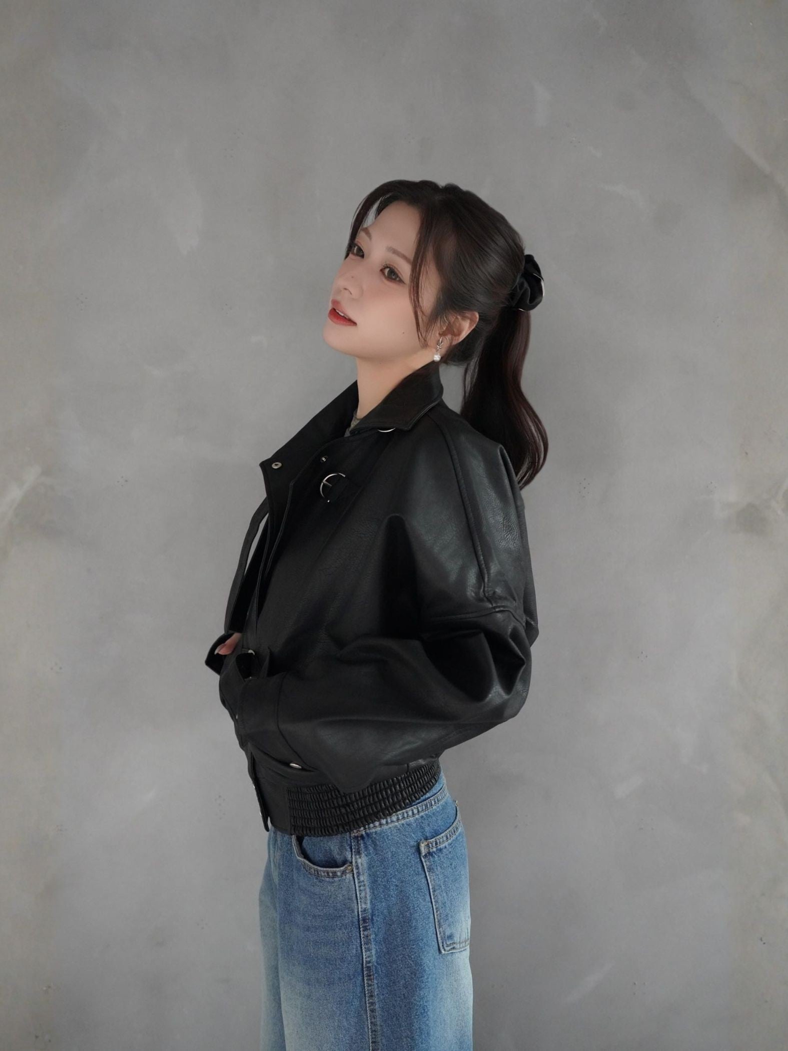 Volume Leather Jacket